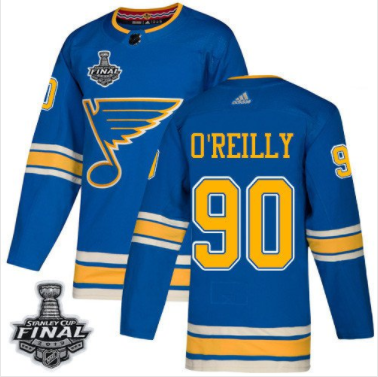 Blues #90 Ryan O’Reilly Blau Alternate 2019 Stanley Cup Final Stitched